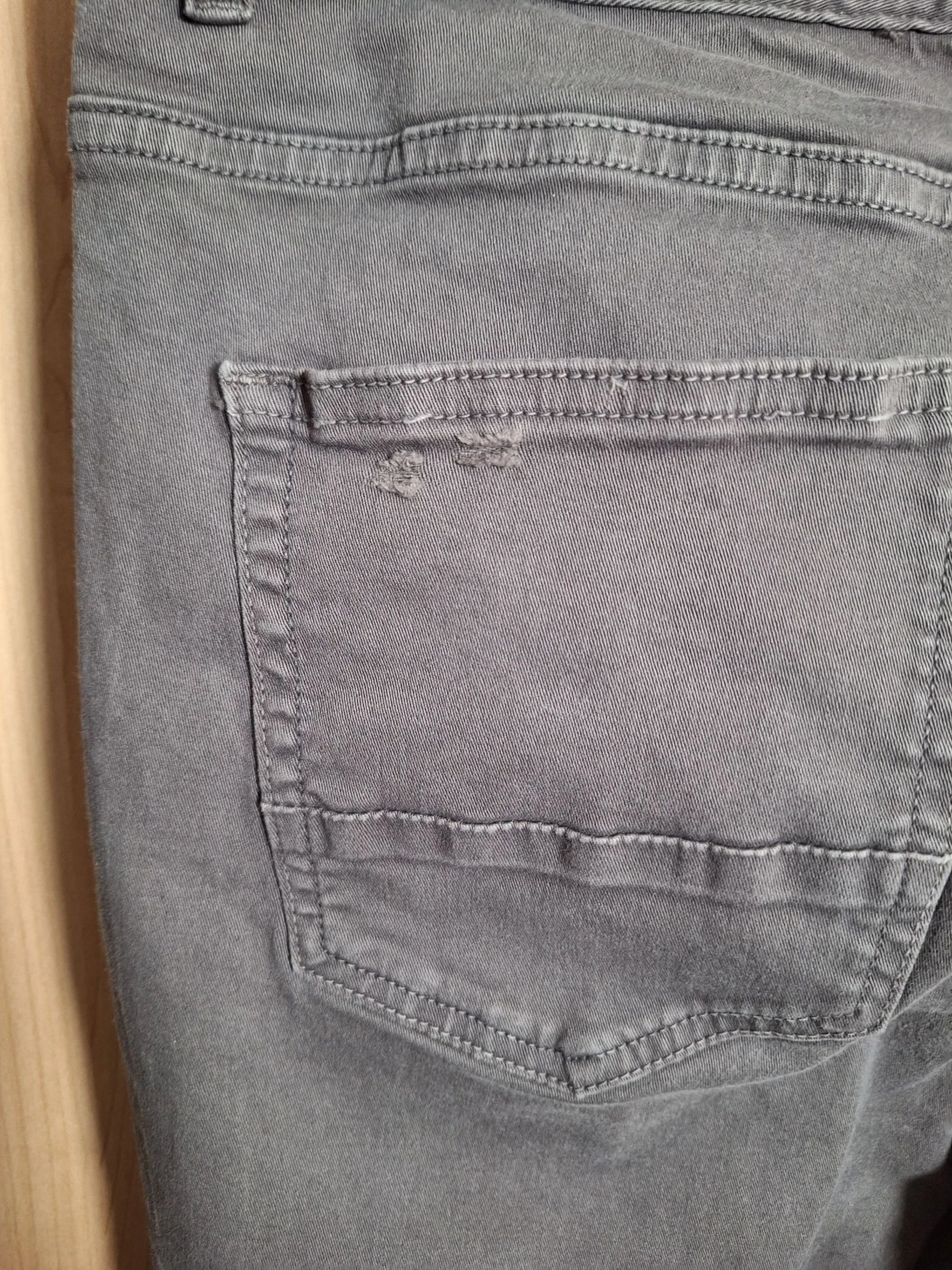 Calça slim masculina Kiabi cinza tamanho 46 – photo 6